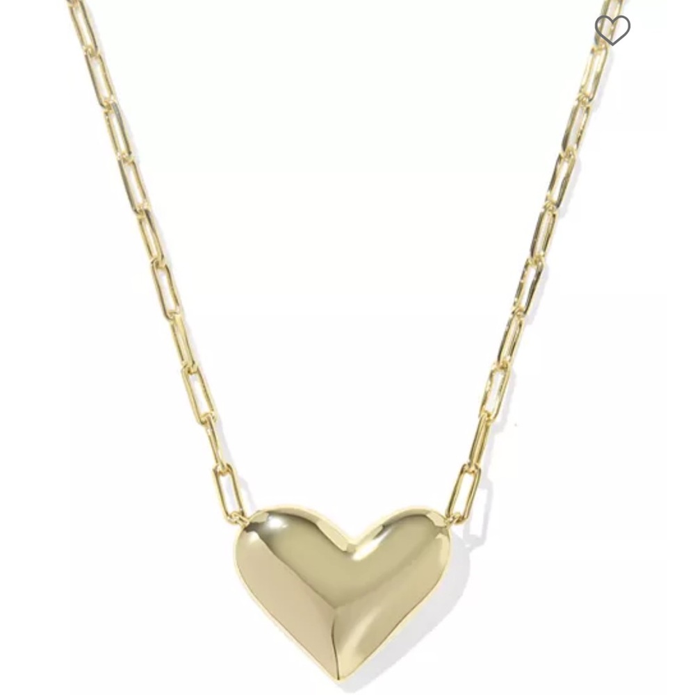 NWT- Kendra Scott Ari Heart Statement Pendant Necklace - Picture 3 of 8